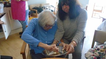 Resident cookery classes at Jarrow care home 